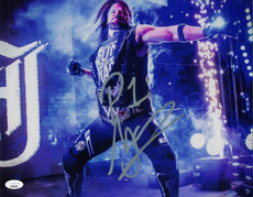 Highspots - AJ Styles "Entrance" Hand Signed Metallic 11x14 *Inc COA*
