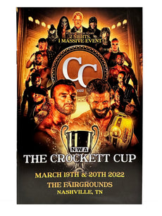 NWA National Wrestling Alliance - Crockett Cup 2022 Event A5 Programme / Brochure