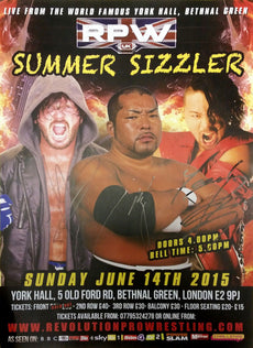 RPW - Summer Sizzler 2015 Hand Signed A3 Poster