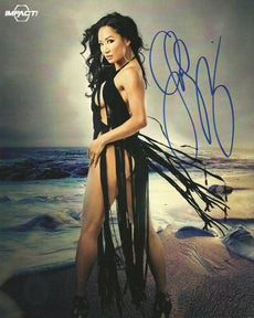 TNA / GFW Impact Wrestling Hand Signed Gail Kim Force of Nature Knockouts 8x10 Photo
