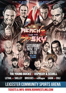 ROH - "Reach for the Sky Tour: Leicester" UK A2 Poster