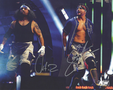 AEW - Santana & Ortiz Signed 8x10 Photo *inc Hologram*