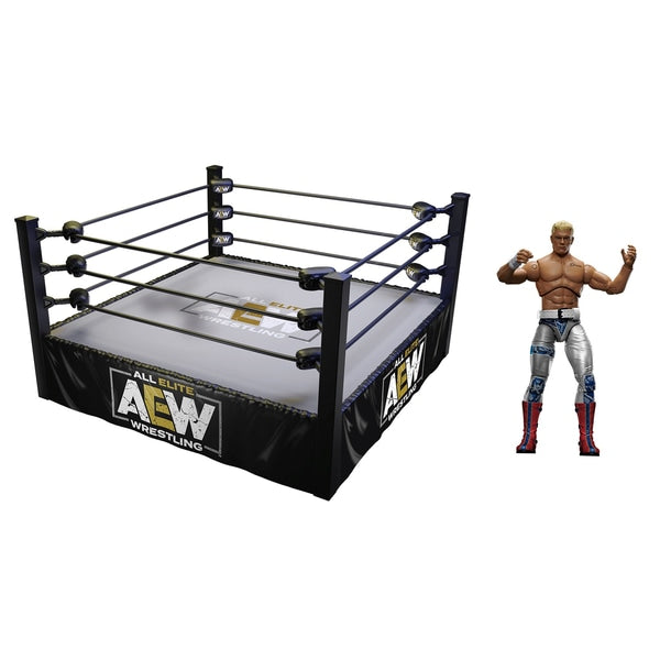 AEW Unrivaled Action Ring UK Exclusive Cody Rhodes Figure Hand Signed