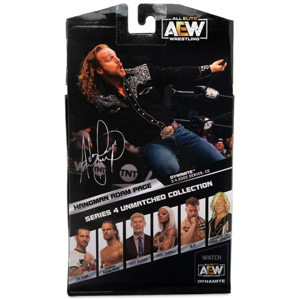 AEW Unmatched Series 4 "Hangman" Adam Page Figure * Hand Signed
