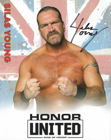 ROH - Silas Young Autographed Honor United 2019 8x10