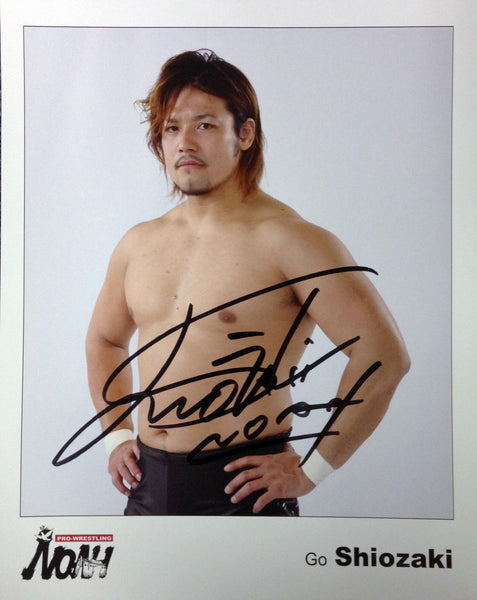 Noah - Signed 8x10 - Go Shiozaki – WrestlingStore.co.uk
