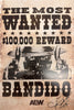 Official AEW - Bandido "Wanted" Hand Signed 12x18" *inc AEW Hologram*