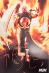 Official AEW - Kenny Mega "On Fire" Hand Signed 12x18" *inc AEW Hologram*