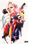Official AEW - Thekla "Breakout" Hand Signed 12x18" *inc AEW Hologram*