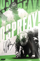 Official AEW - Will Ospreay "Three Point Landing" Hand Signed 12x18" *inc AEW Hologram*
