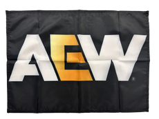 AEW : All Elite Wrestling 2025 Logo 18x24" Fabric Flag