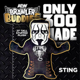 AEW : Brawler Buddies - Sting 21" Tall Stuffed Plush - Only 1 Available
