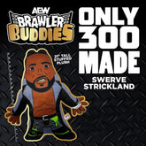 AEW : Brawler Buddies - Swerve Strickland 21" Tall Stuffed Plush - Only 1 Available
