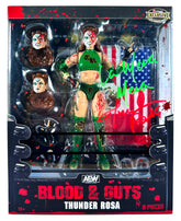 AEW : Thunder Rosa "Lights Out" Blood & Guts Ringside Exclusive Figure Set * Signed *