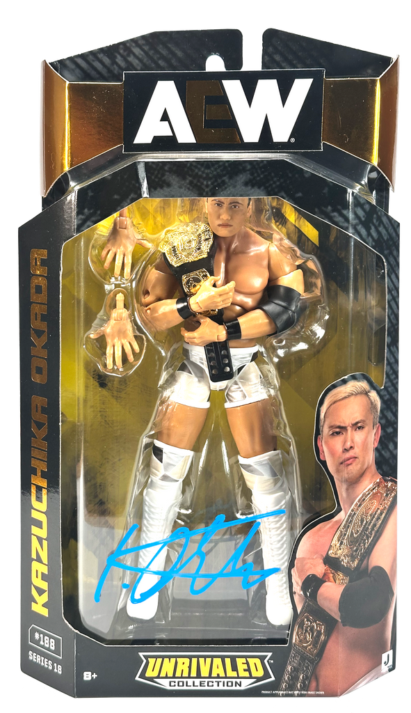 AEW : Unrivaled Series 18 : Kazuchika Okada Figure * Signed AEW : Unrivaled Series 18 : Kazuchika Okada Figure * Signed