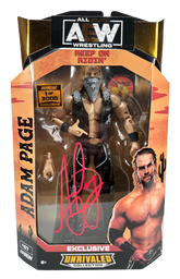 AEW : ShopAEW Exclusive "Hangman" Adam Page Figure - 1 of 3000 Variant * Hand Signed * AEW Hologram COA - Only 1 Available