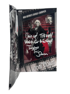 AEW : "Timeless" Toni Storm Black & White Ringside USA Exclusive Figure * Hand Signed *