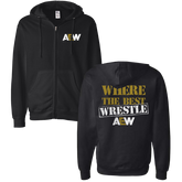 AEW - Logo "Where The Best Wrestle" Zip Hoodie