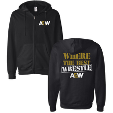 AEW - Logo "Where The Best Wrestle" Zip Hoodie