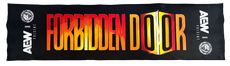 Official AEW x NJPW - Forbidden Door 12x44 Inch Gym Towel