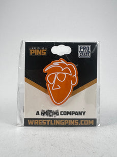 PWT / AEW : Orange Cassidy Logo Pin Badge