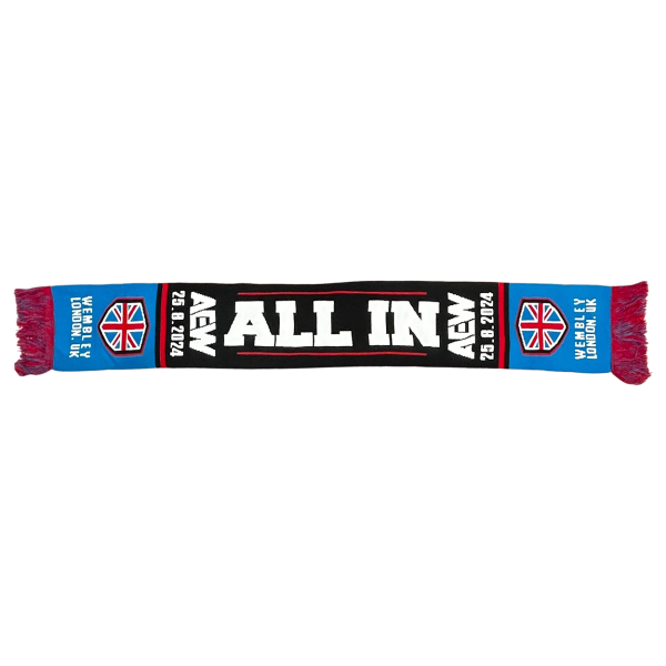 AEW "All In 2024" All Elite Wrestling Logo Knit Scarf