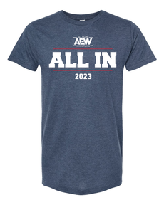 AEW - All In Logo Heather Denim Event T-Shirt