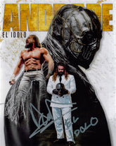 Highspots - Andrade El Idolo "Collage" Hand Signed Metallic 8x10 *inc COA*