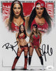 Highspots - Nikki & Brie Bella "Bella Twins Collage" Hand Signed Metallic 8x10 *inc COA*