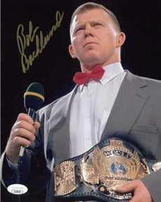 Highspots - Bob Backlund "On The Mic" Hand Signed 8x10 Photo *inc COA*