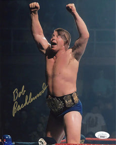 Highspots - Bob Backlund "Turnbuckle Pose" Hand Signed 8x10 Photo *inc COA*