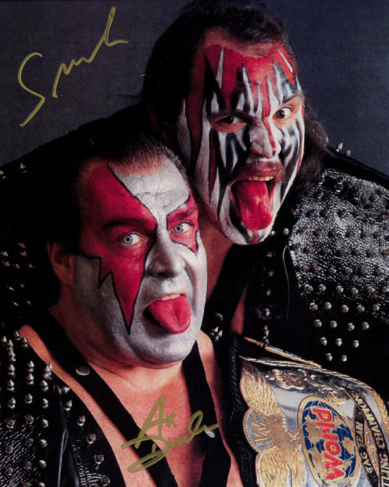 Highspots - Demolition "WWF Tag Champs" Hand Signed 8x10 Photo *inc COA*