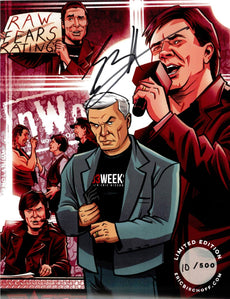 Highspots - Eric Bischoff "Comic Art" Hand Signed 8x10 *inc COA*