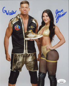 Highspots - Jade Gentile & Grayson Waller "Promo Pose" Hand Signed 8x10 *inc COA*