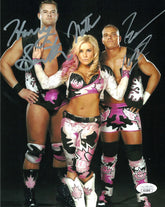 Highspots - Hart Dynasty "Promo Pose" Triple Hand Signed 8x10 *inc COA*