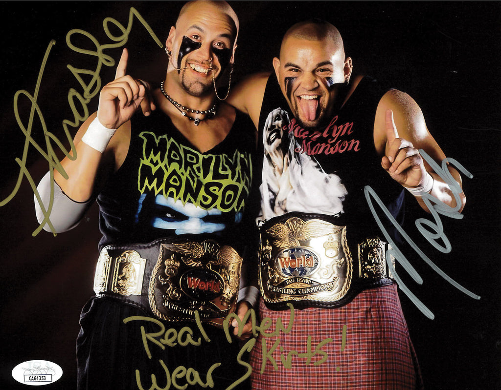 Highspots - The Headbangers "WWF Tag Champs" Hand Signed 8x10 *inc COA*
