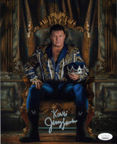 Highspots - Jerry Lawler "Throne" Hand Signed Metallic 8x10 *inc COA*