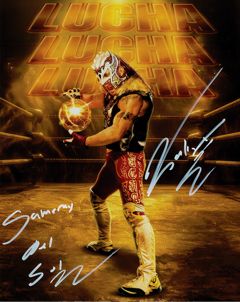 Highspots - Samuray Del Sol / Kalisto "Lucha" Metallic Hand Signed 8x10 Photo *inc COA*