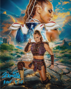 Highspots - Kamille "Collage" Hand Signed Metallic 8x10 Photo *inc COA*