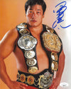 Highspots - Kenta Kobashi "Triple Crown" Hand Signed 8x10 Photo *inc COA*
