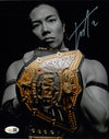 Highspots - Konosuke Takeshita "IWGP Champion" Hand Signed Metallic 8x10 *inc COA*