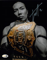 Highspots - Konosuke Takeshita "IWGP Champion" Hand Signed Metallic 8x10 *inc COA*