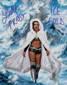 Highspots - Lady Frost "Ice Cold" Hand Signed Metallic 8x10 *inc COA*