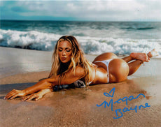 Highspots - Megan Bayne "Laying Pose" Hand Signed Metallic 8x10 Photo *inc COA*