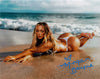 Highspots - Megan Bayne "Laying Pose" Hand Signed Metallic 8x10 Photo *inc COA*