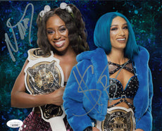 Highspots - Sasha Banks & Naomi "Tag Champs" Hand Signed 8x10 *inc COA*