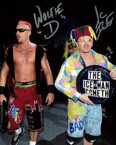 Highspots - PG-13 "J. C. Ice & Wolfie D" Hand Signed 8x10 *inc COA*