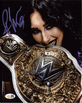 Highspots - Rhea Ripley "Biting The Belt" Hand Signed 8x10 *inc COA*