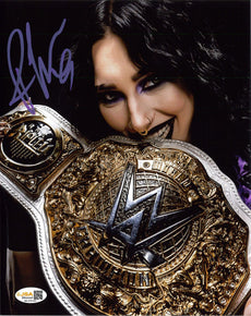 Highspots - Rhea Ripley "Biting The Belt" Hand Signed 8x10 *inc COA*