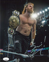 Highspots - Sami Zayn "Holding Belt On Ropes" Hand Signed 8x10 *inc COA*